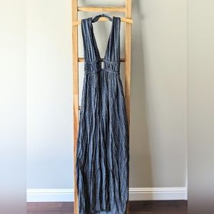 Deep V Maxi Dress
